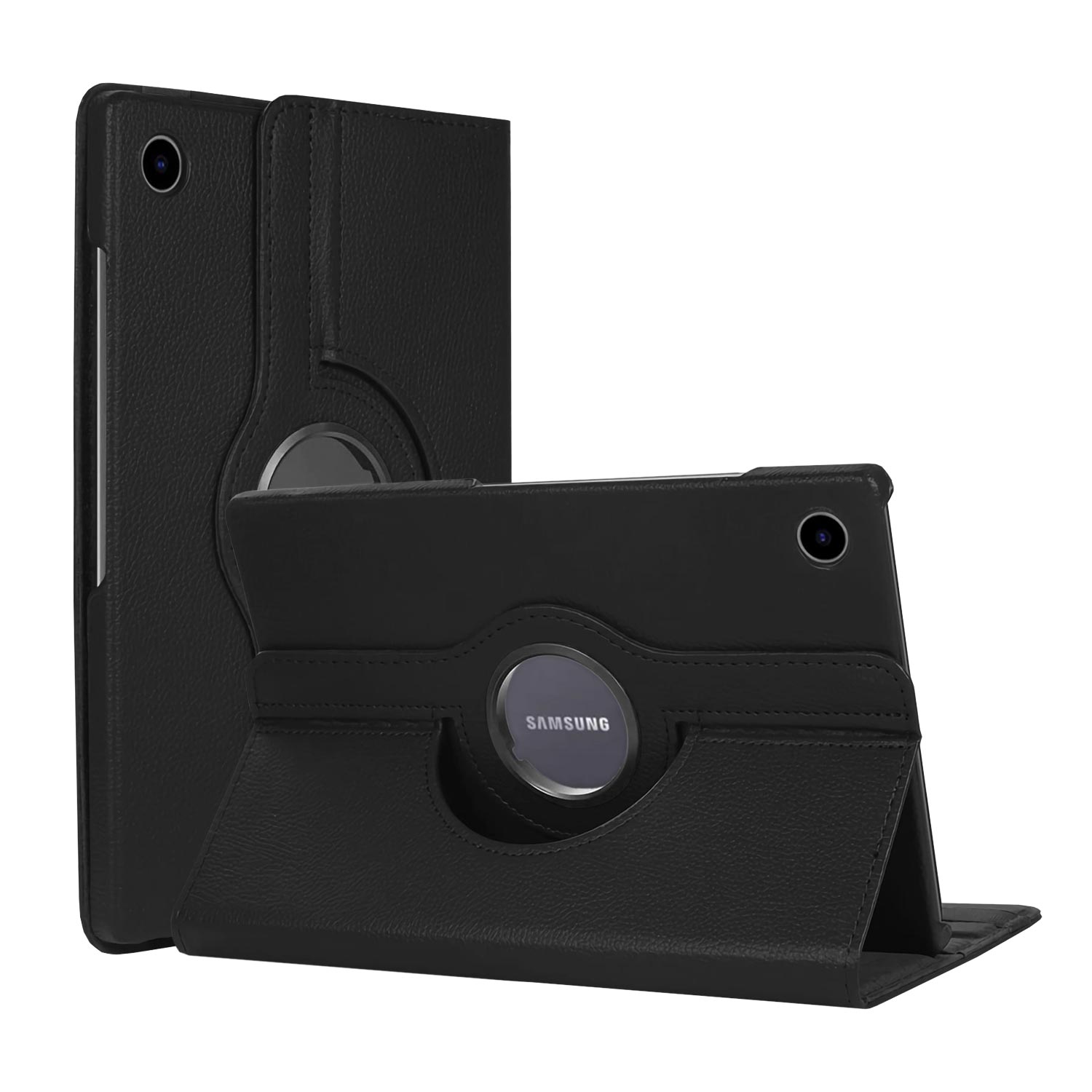 CaseUp Samsung Galaxy Tab A8 X200 Kılıf 360 Rotating Stand Siyah